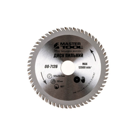 Диск пильный Mastertool 125 x 60T x 22.2мм (08-7126)