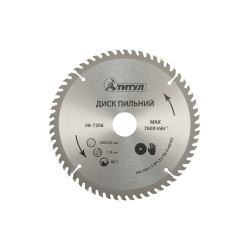 Диск пильный Титул 200 x 60T x 32 мм (32-30+32-25.4) (08-7206)