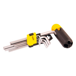 Набор шестигранных ключей Mastertool 9 шт. с держателем удлиненные (75-0958)