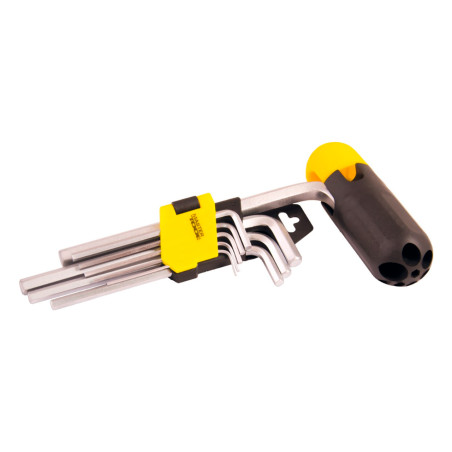 Набор шестигранных ключей Mastertool 9 шт. с держателем удлиненные (75-0958)