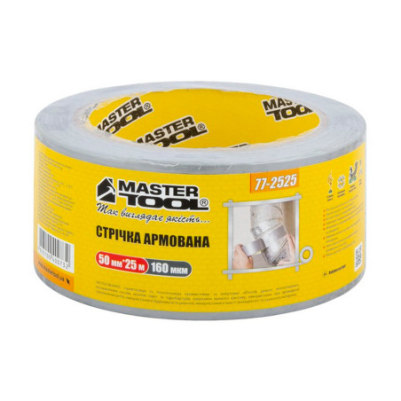 Скотч армированный Mastertool 50 мм x 25 м (77-2525)