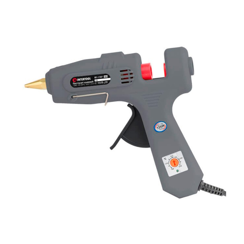 Пистолет клеевой Intertool 11.2 мм x 120 Вт (RT-1107)