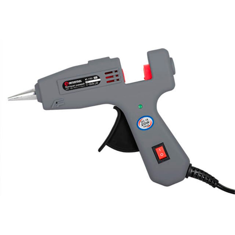 Пистолет клеевой Intertool 7.2 мм x 20 Вт (RT-1101)