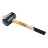 Киянка Mastertool 680 г x 75 мм черная резина ручка дерево (02-0303)