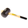 Киянка Mastertool 1200 г x 100 мм черная резина ручка дерево (02-0305)