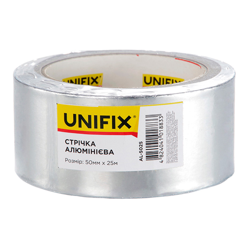 Скотч алюминиевый Unifix 50 мм x 25 м (AL-5025)