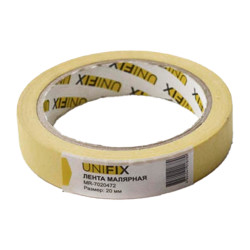 Лента малярная Unifix 20 мм x 40 м желтая (MR-7020472) (5 шт.)
