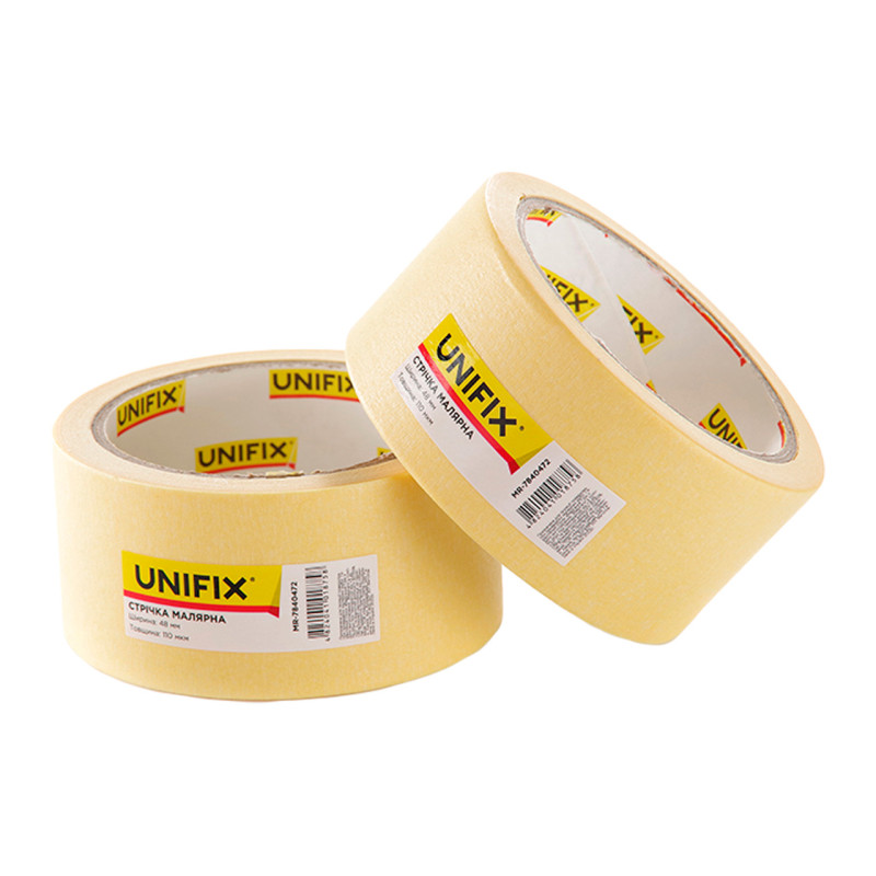 Лента малярная Unifix 48 мм x 40 м желтая (MR-7840472) (6 шт.)