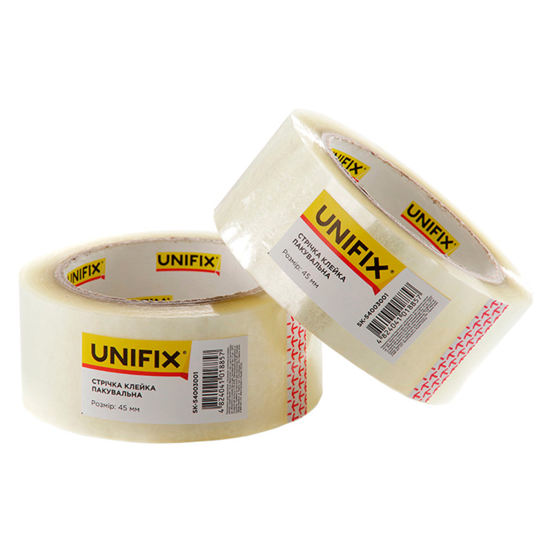 Скотч Unifix 45 мм x 120 м x 40 мкм прозрачный (SK-54003001) (3 шт.)