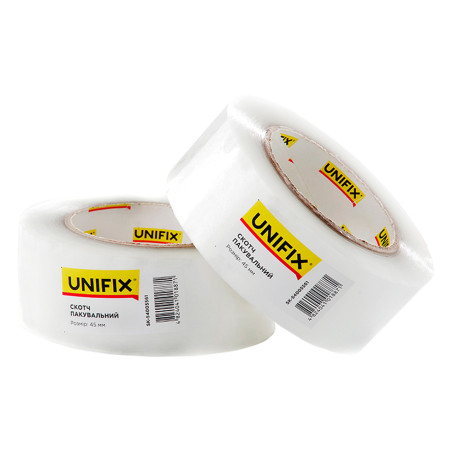 Скотч Unifix 45 мм x 200 м x 40 мкм прозрачный (SK-54005561)