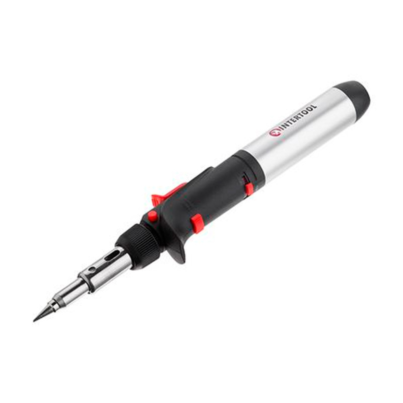 Паяльник газовый Intertool 1300°C c пьезоподжигом (GB-0006)