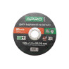 Диск отрезной по металлу Apro 125 х 1.2 х 22.2 мм (829004) (10 шт.)