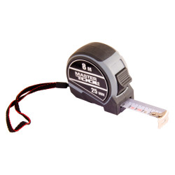 Рулетка Mastertool 8 м x 25 мм 2 фиксатора (60-8025)