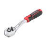 Ключ трещоточный (рукоятка с храповым механизмом) Intertool 1/4" x 72T Storm (ET-8001)