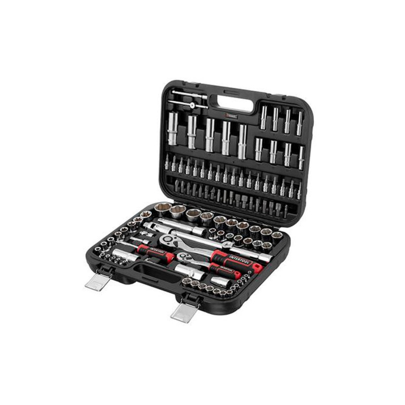 Набор инструмента Intertool 1/4" x 1/2" 110 ед. Storm (ET-8110)