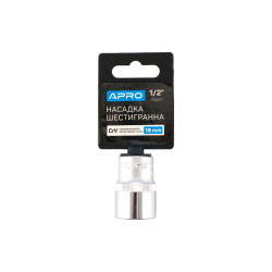 Головка шестигранная Apro 19 мм x 1/2" (252719)