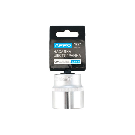 Головка шестигранная Apro 32 мм x 1/2" (252732)
