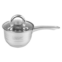 Сотейник нержавеющий Maestro 160 мм x 2.1 л с крышкой MR-3513-16S (MR-3513-16S)