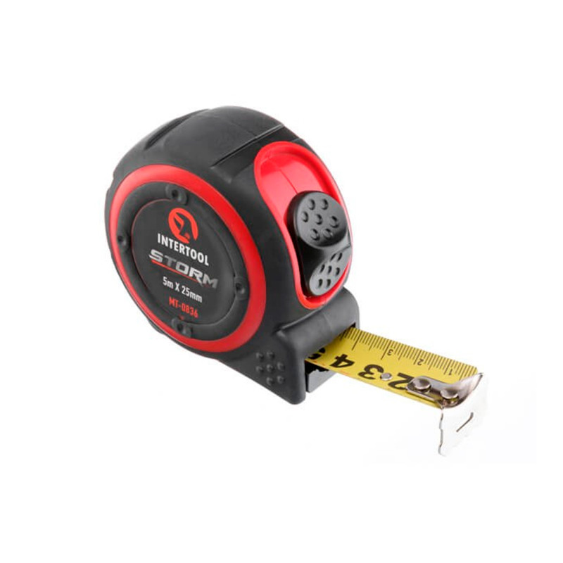Рулетка Intertool 5 м x 25 мм Storm (MT-0836)
