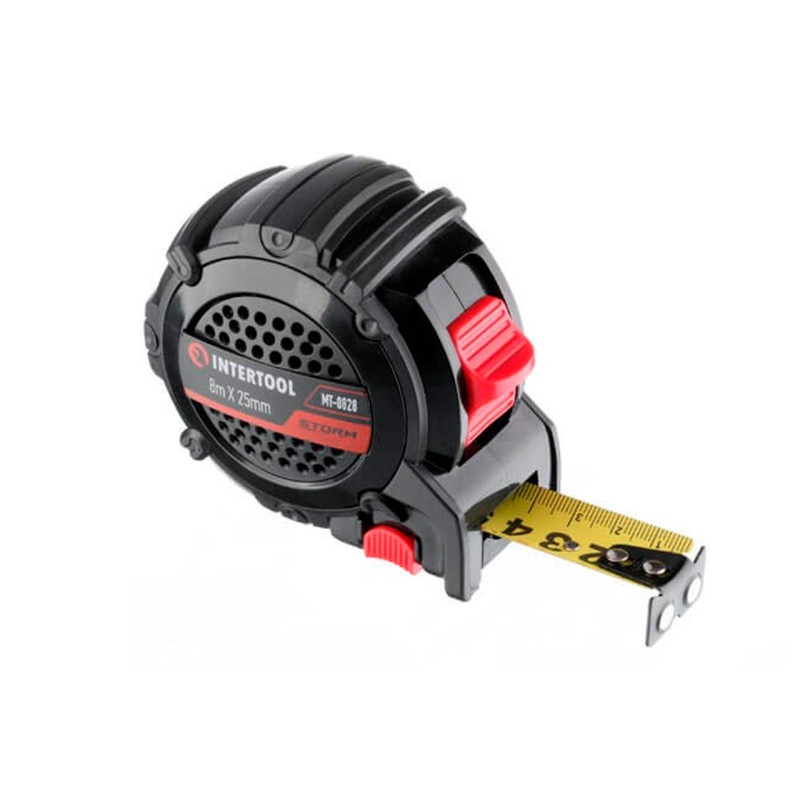 Рулетка Intertool 8 м x 25 мм Storm магнит (MT-0828)