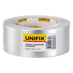 Лента алюминиевая армированная Unifix 50 мм x 25 м (ALAR-5025)