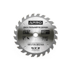 Диск пильный Apro 180 x 22.2 мм x 24T (830133)