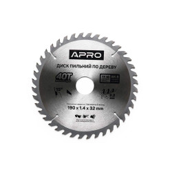Диск пильный Apro 190 x 32 мм x 40T (830175)