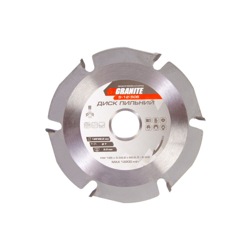 Диск пильный Granite 125 x 22.2 мм x 6 T (5-12-506)