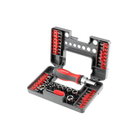 Отвертка Intertool реверсионная Storm 38 ед. (VT-3638)