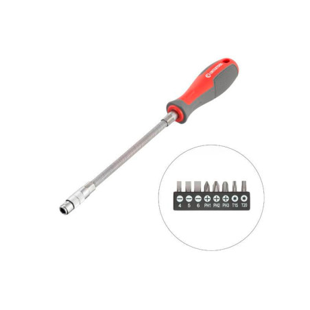 Отвертка Intertool с гибким удлинителем 9 ед. Pro (VT-3342)