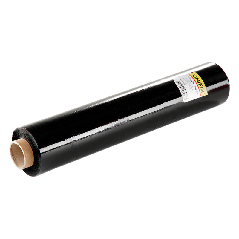 Стрейч пленка Unifix 500 мм x 2.3 кг x 20 мкм черная (SP-50023B)