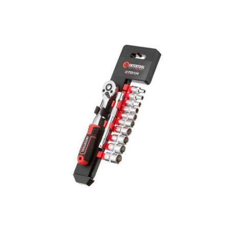 Набор инструмента на планке Intertool 1/4" x 12 ед. Storm (ET-8012)
