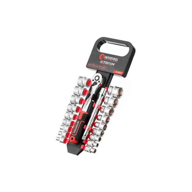 Набор инструмента на планке Intertool 3/8" x 20 ед. Storm (ET-8015)