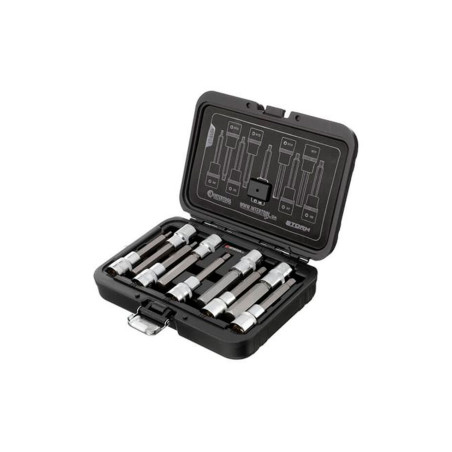 Набор бит HEX Intertool 1/2" x H4-H17 x 100 мм (9 шт.) Storm (ET-8406)