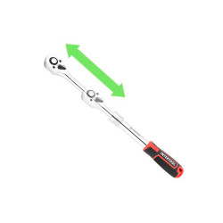 Ключ трещоточный (рукоятка с храповым механизмом) Intertool 1/2" x 72T телескопический Storm (ET-8006)