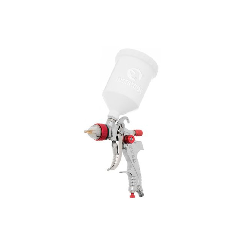 Краскопульт пневматический HVLP Intertool ⌀1.3 x 1.4 x 1.7мм x 600мл ВБ (PT-0153)
