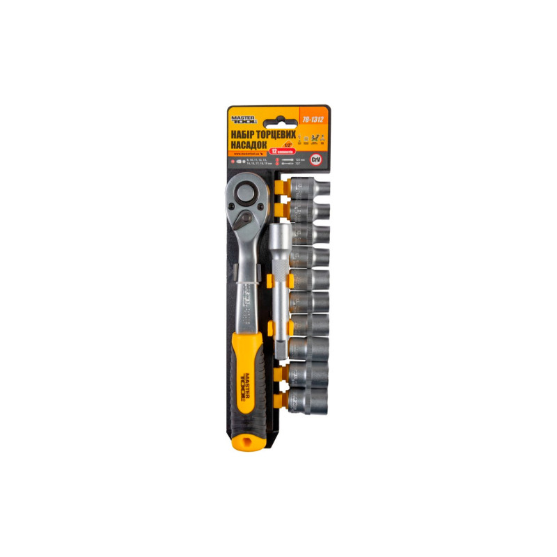 Набор инструмента на планке Mastertool 1/2" x 12 ед. 78-1312 (78-1312)