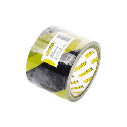 Лента сигнальная Unifix 75 мм x 100 м желто-черная (SGL-75100YG)