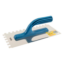 Гладилка нержавеющая Mastertool 270 x 125 мм зуб 10 x 10 мм (08-2127)
