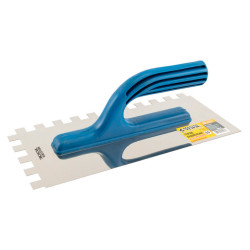 Гладилка нержавеющая Mastertool 270 x 125 мм зуб 12 x 12 мм (08-2227)