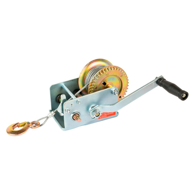 Лебедка барабанная Mastertool 900 кг x 10 м трос (86-8190)