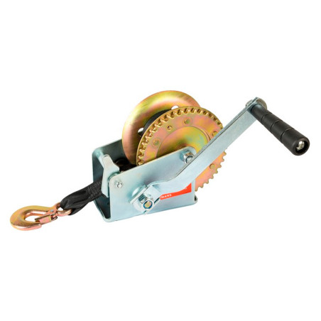 Лебедка барабанная Mastertool 450 кг x 8 м ремень (86-8245)