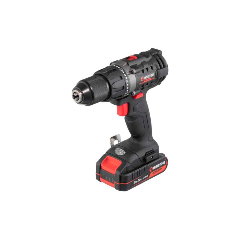 Шуруповерт аккумуляторный Intertool 20 В x 2 Ач Li-Ion Storm (WT-0351)