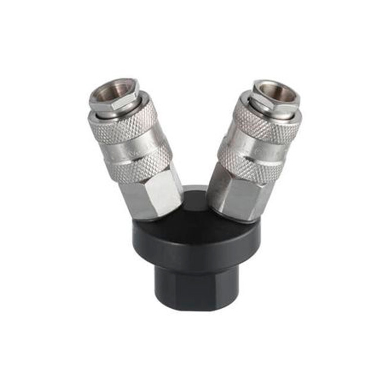Разветвитель воздуха Intertool 1/4" x 2 выхода V с быстроразъемным соединением (PT-1852)