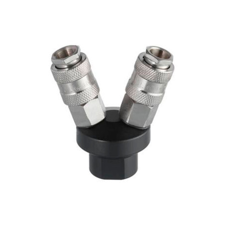 Разветвитель воздуха Intertool 1/4" x 2 выхода V с быстроразъемным соединением (PT-1852)