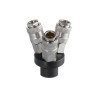 Разветвитель воздуха Intertool 1/4" x 3 выхода W с быстроразъемным соединением (PT-1853)