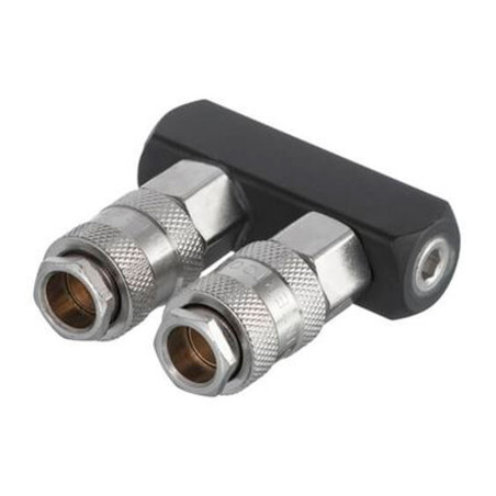 Разветвитель воздуха Intertool 1/4" x 2 выхода I с быстроразъемным соединением (PT-1854)