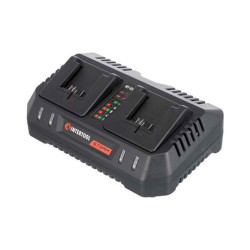 Зарядное устройство для аккумулятора Intertool 20В x 4Ач Li-Ion Storm для 2 АКБ (WT-0346)
