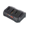 Зарядное устройство для аккумулятора Intertool 20В x 4Ач Li-Ion Storm для 2 АКБ (WT-0346)