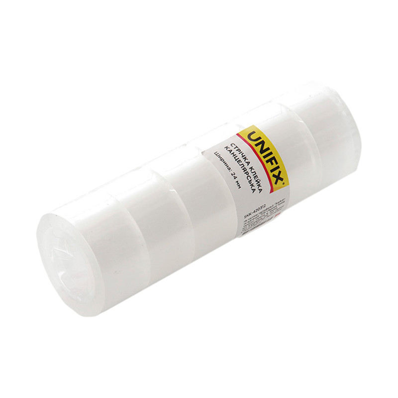 Скотч канцелярський Unifix 24 мм x 21 м (6 шт.) (SKK-420312)